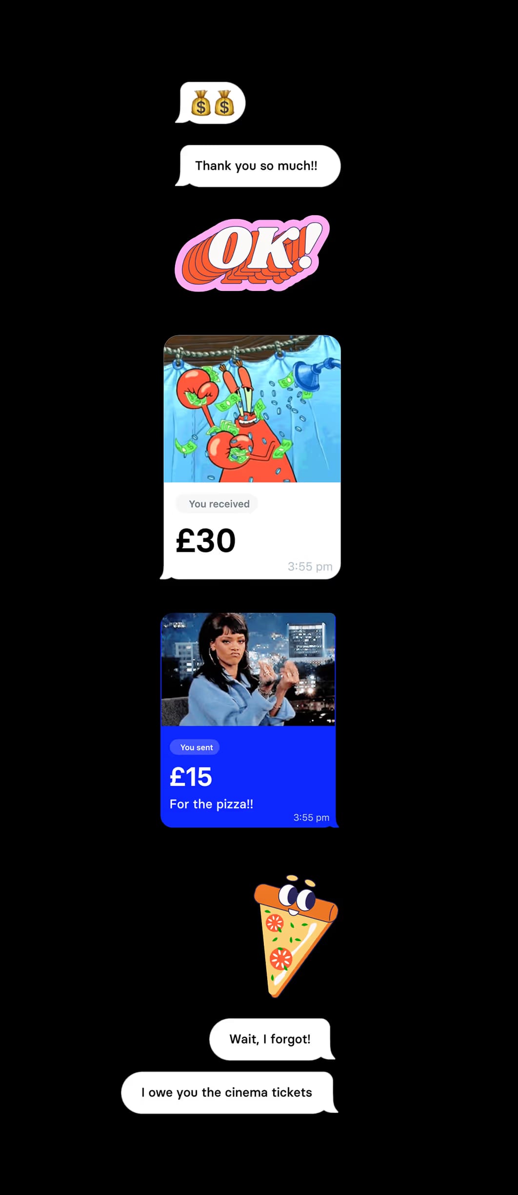 Revolut product feature UI