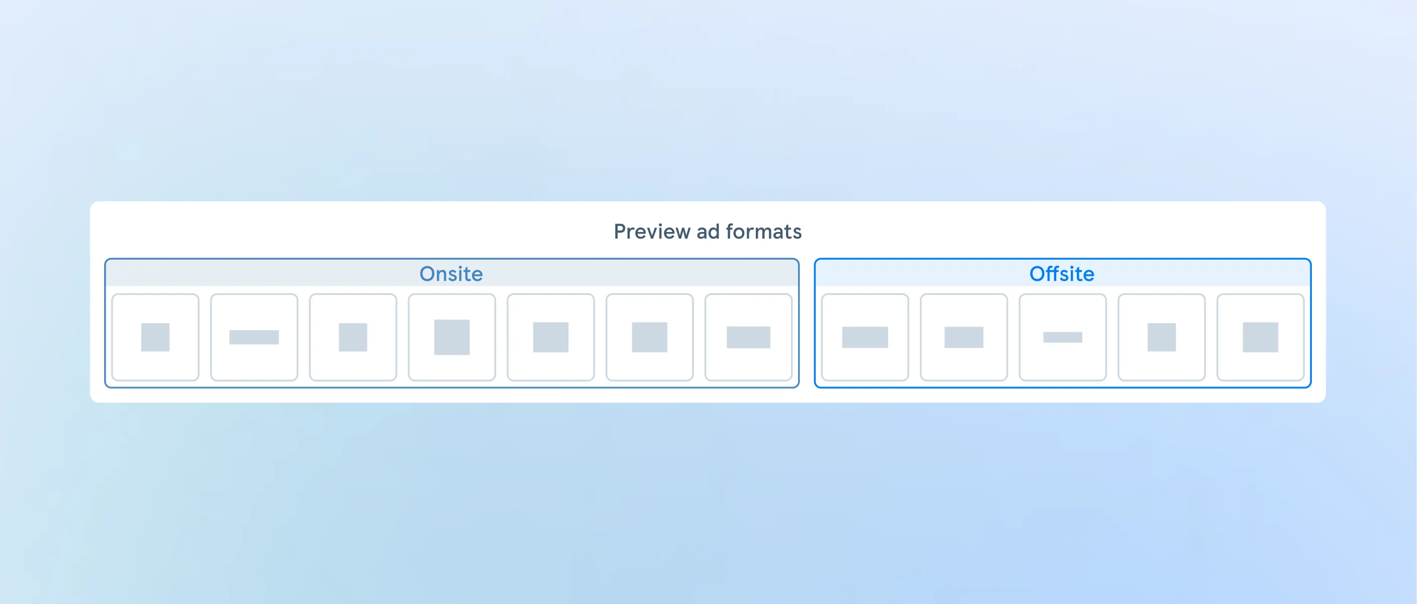 Tesco Retail Media onsite and offsite ad format navigator