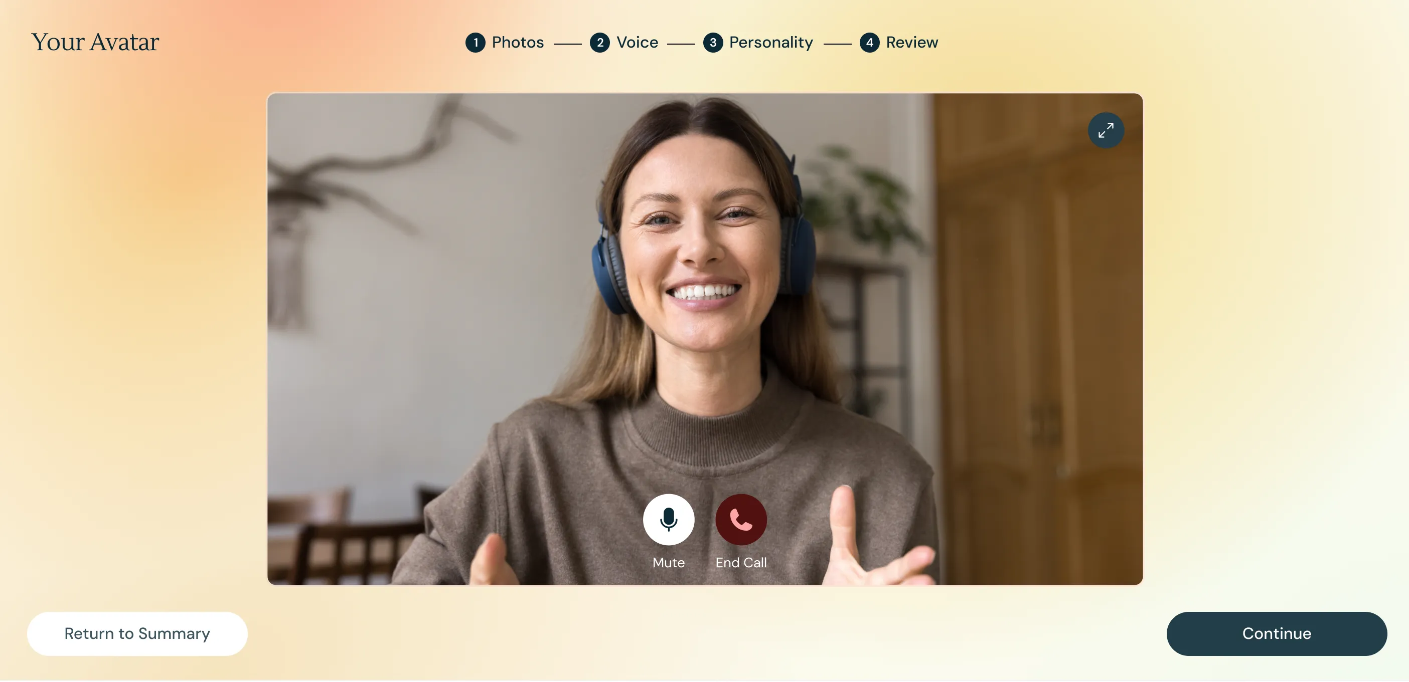 Your Avatar companion onboarding video call